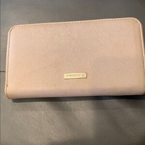 Aldo Tan Rectangular Zip-Around Wallet